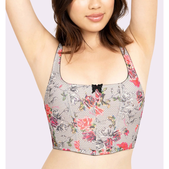 NWT Your Parade Silky Mesh Comfort Bustier | Silky Mesh size-M - Picture 1 of 4